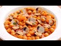 Garbanzos con Langostinos y Almejas ¡Guiso listo en 20 minutos!