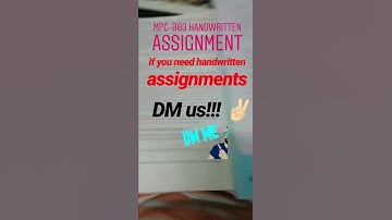 Get IGNOU Handwritten Assignments