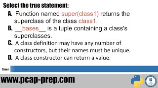 Python PCAP certification - Practice Tests. Sample Question #7. www.pcap-prep.com