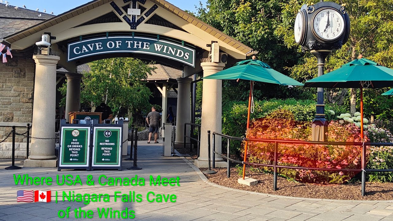Where USA & Canada Meet 🇺🇸🇨🇦 | Niagara Falls Cave of the Winds