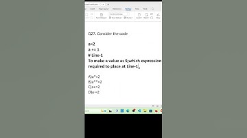 Python certification exam Question-27 #shortsfeed #shortvideo #shorts #python #coding  #ai #program