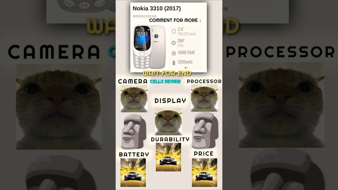 🗿NOKIA 3310 (2017) REVIEW EDIT💀 DURABILITY😮‍💨