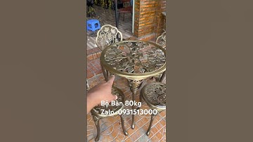 Bộ bàn bằng đồng 80kg #đồcổcầnthơ #phongthuy #dogothuhuyen #đồcổ