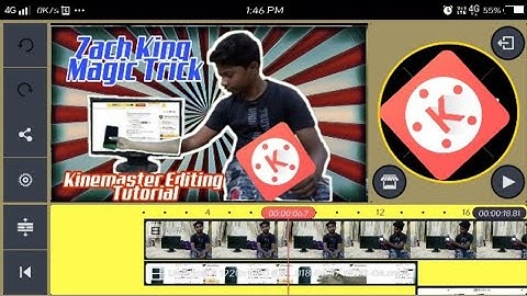 How to do like Zach king magic on Android kinemaster app