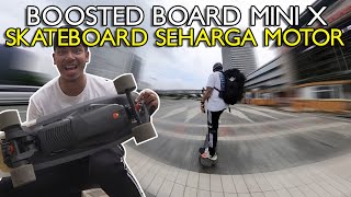 BOOSTED BOARD MINI X INDONESIA REVIEW (electric skateboard)