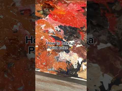 Paint Cake Baking Paint Art