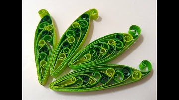 Twisted quilling leaf tutorial