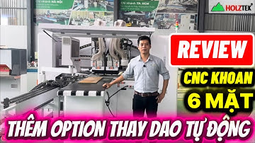 MÁY CNC KHOAN 6 MẶT OPTION THAY DAO TỰ ĐỘNG HT-6SD-M2HA.