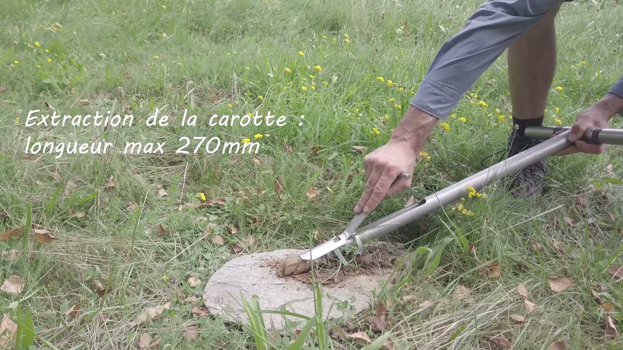La tarière, outil manuel - YouTube