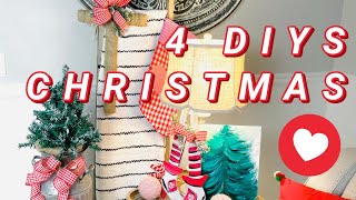 🌲4 DIY DOLLAR TREE DECOR CRAFTS~GINGERBREAD 🌲 Ep. 16 \\