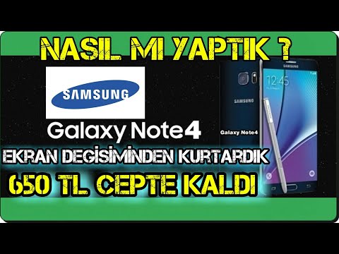 Samsung Galaxy Note4 Ekranı Değişmeden Kurtardık | 650 TL Cepte Kaldı