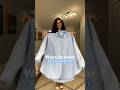 How to wear an oversized button down | Doranellys Patton #style #shortsvideo #shirts #howtowear