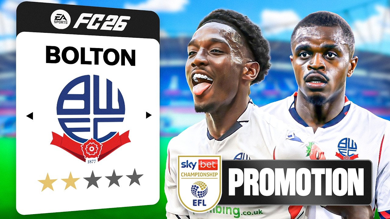 I Rebuilt Bolton After Promotion - YouTube