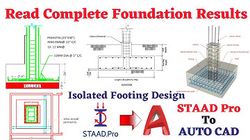 Complete foundation results from staad to auto cad | footing design | civil engineering | online |