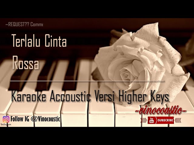 Rossa - Terlalu Cinta Karaoke Piano Versi Higher Keys class=