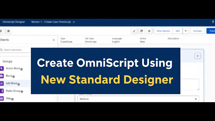 OS70: Building OmniScripts Faster: Side-by-Side Demo of Old vs New Standard Designer