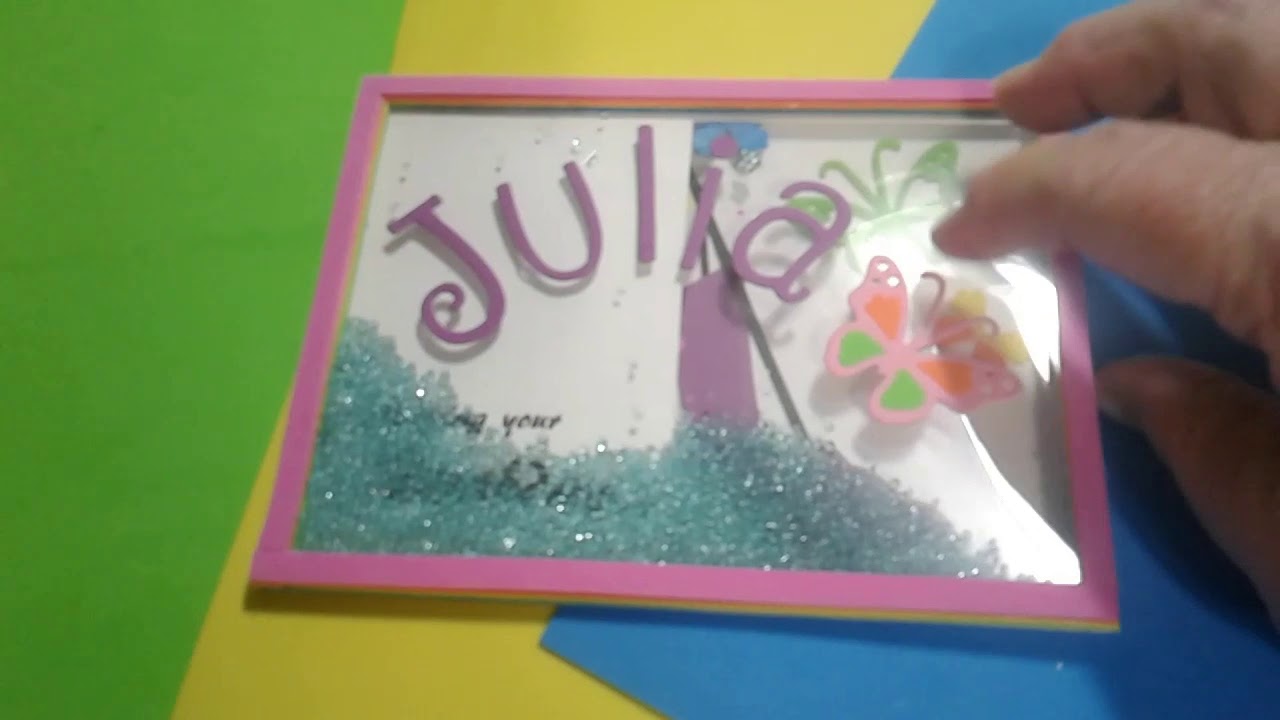 See through shaker card