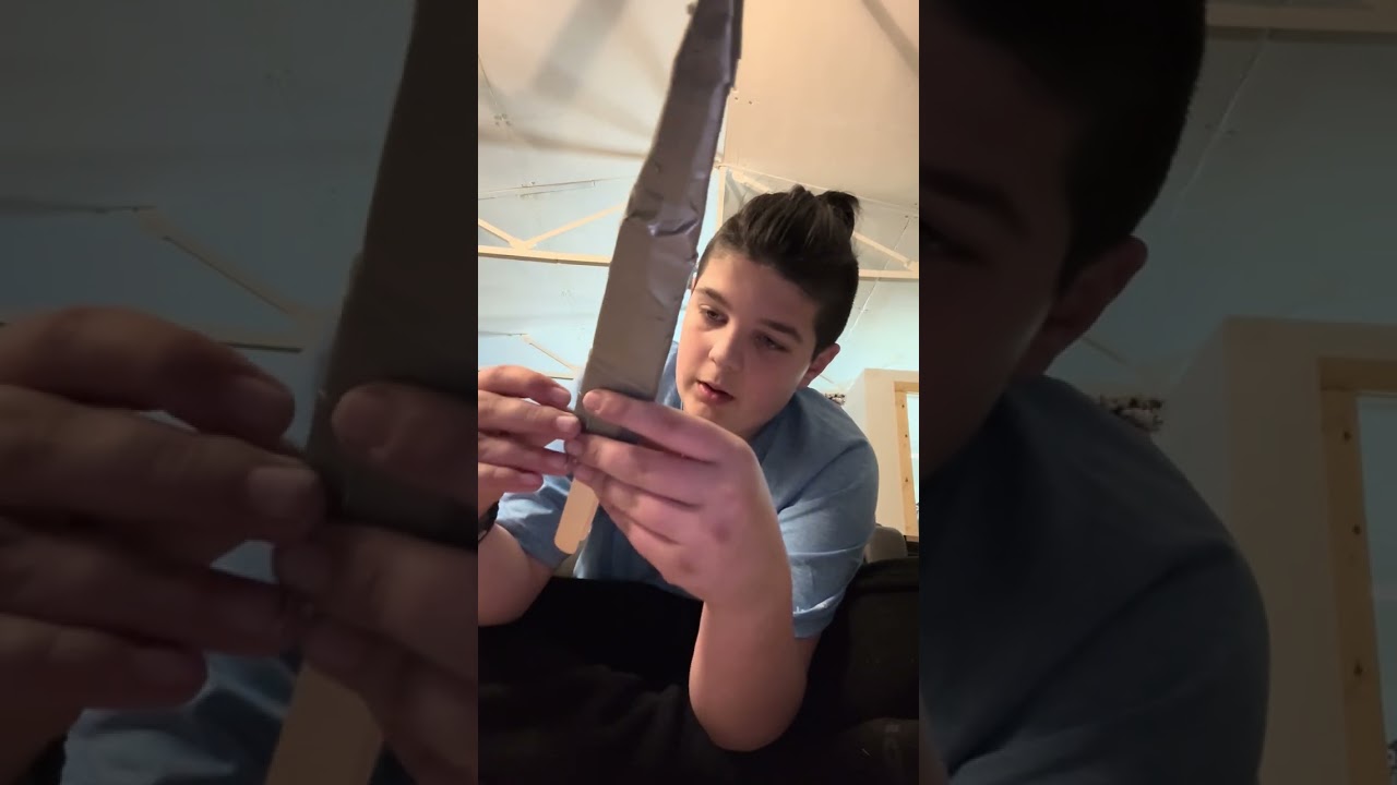Part 3 of a cardboard dagger handle tutorial