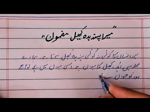 national game essay in urdu