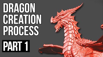 Dragon creation process_part_01 Blender (Time lapse)