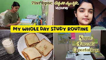 Productive Study vlog|| A day in life of Bpsc aspirant *71stBpsc prelims 2025*📚✨️