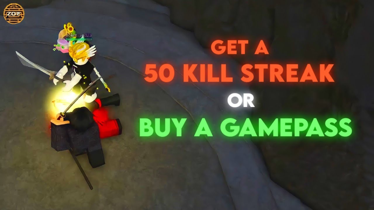 GET 50 KILL STREAK OR BUY A GAMEPASS ...(Roblox ZOぞ Samurai) (Roblox Malaysia)