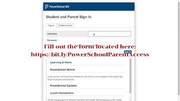 Signing into PowerSchool