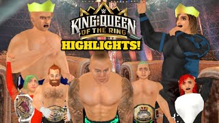 WWE KING AND QUEEN OF THE RING HIGHLIGHTS! (Wrestling Empire Version)