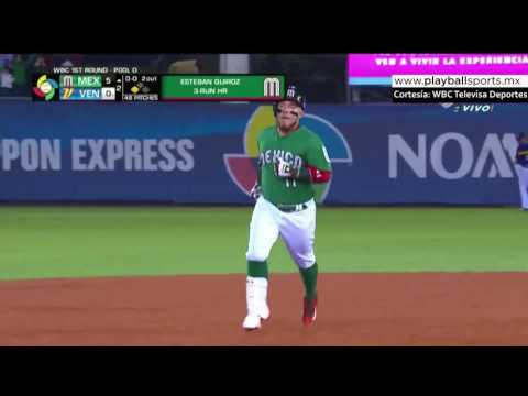 HighlightWBC -  HOME RUN DE ESTEBAN QUIROZ MEX VS VEN