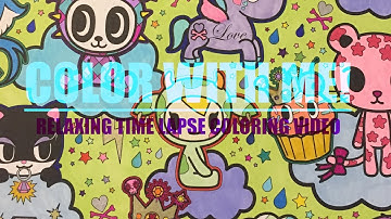 COLOR WITH ME! | Tokidoki | Coloring for kids Adult Coloring Time Lapse No Talking