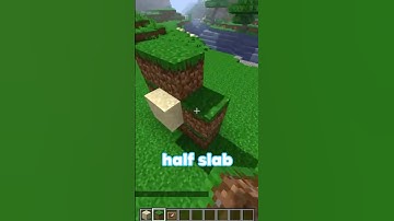 Vertical Slabs in Minecraft Vanilla