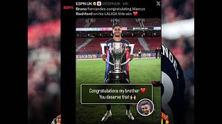 Barça Fans Explode After Bruno Congratulates Rashford for La Liga Trophy” screenshot 3