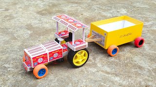 Navratri Durga Murti Tractor Trolley-Gauri Ganesh Chaturthi Radha Krishna Mini Tractor Transporting