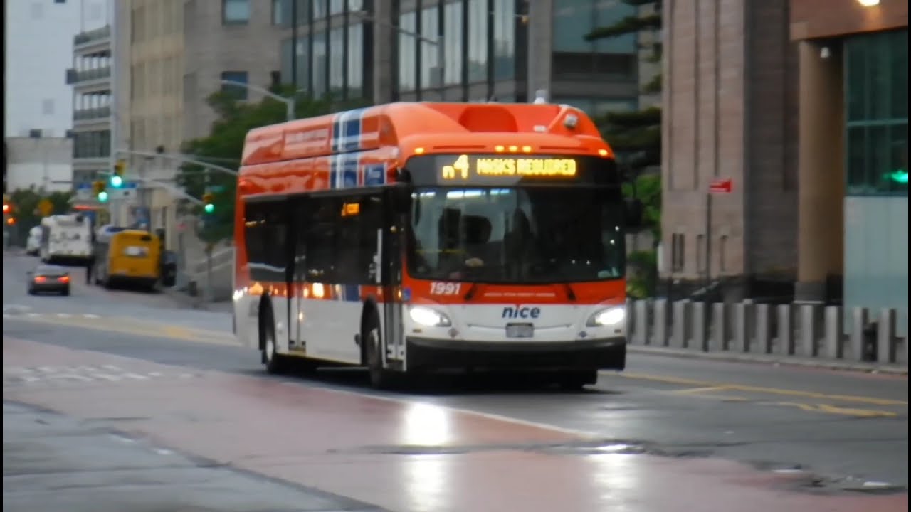 1080p⁶⁰ NICE Bus: 2021 New Flyer Xcelsior XN40 CNG 1991 n4 Bus on