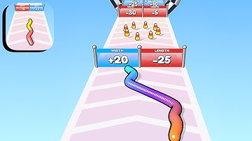 Gummy Worm Go! ​- All Levels Gameplay Android,ios (Part 35)