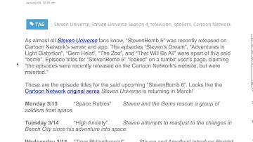 STEVENBOMB 6! March 13-17!