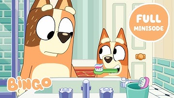 Robo Bingo Learns How to Brush Her Teeth 🦷🪥 | Full Bluey Minisode | Bingo - Official Channel