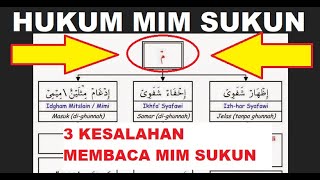 3 Kesalahan Membaca Mim Sukun dalam Al-Quran dibaca Berdengung Samar Jelas Dan Terang
