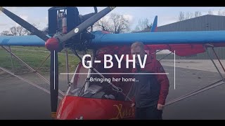 X'Air Standard, GBYHV, Glen taking her home | #lifesajourney #newaircraft #microlight #landing