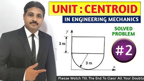 CENTROID SOLVED PROBLEM 2 IN ENGINEERING MECHANICS @TIKLESACADEMYOFMATHS