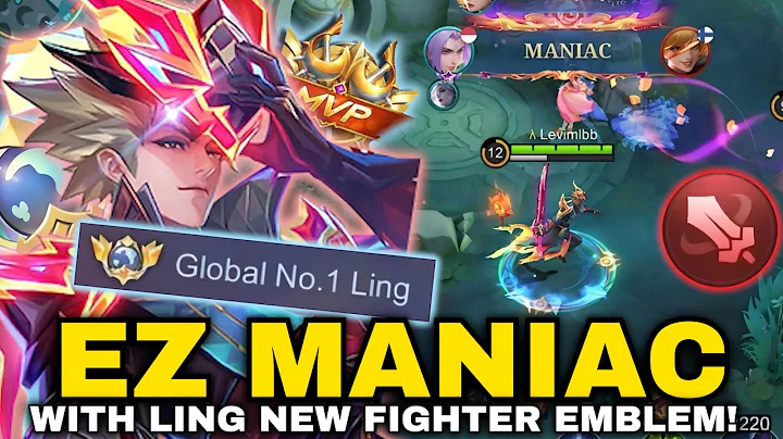 LING NEOBEAST FASTHAND MANIAC GAMEPLAY USING NEW FIGHTER EMBLEM!! | LING BEST BUILD & EMBLEM 2025