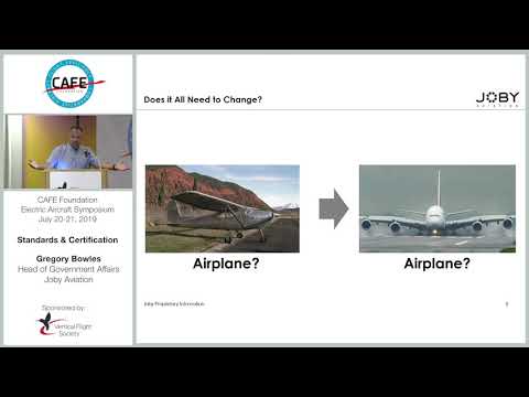 CAFE EAS 2019 #12 - Gregory Bowles - FAA Type Certification of eVTOL