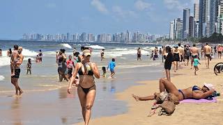 Recife on the holiday, crowded beach in Boa Viagem, September 7, 2026