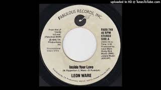 Leon Ware - Inside Your Love (1979) - YouTube