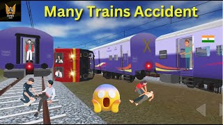 मेरी train गलत पटरी पर आ गई 😥 || Indian train crossing 3d accident || #itc3d #gaming screenshot 5