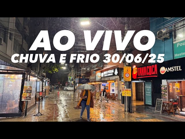 ALERTA MUITO FRIO CHEGANDO em Balneário Camboriú AO VIVO CHUVA E FRIO
