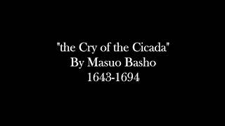 Animation project: Animated Poem. 'The Cry of the Cicada' by Masuo Basho 1643-1694