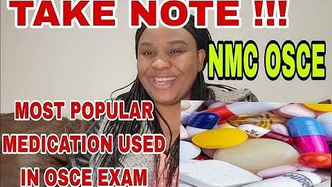 MOST POPULAR MEDICATION USED IN OSCE EXAM  # TAKE NOTE OF THIS FREQUENTLY USED MEDICATION #