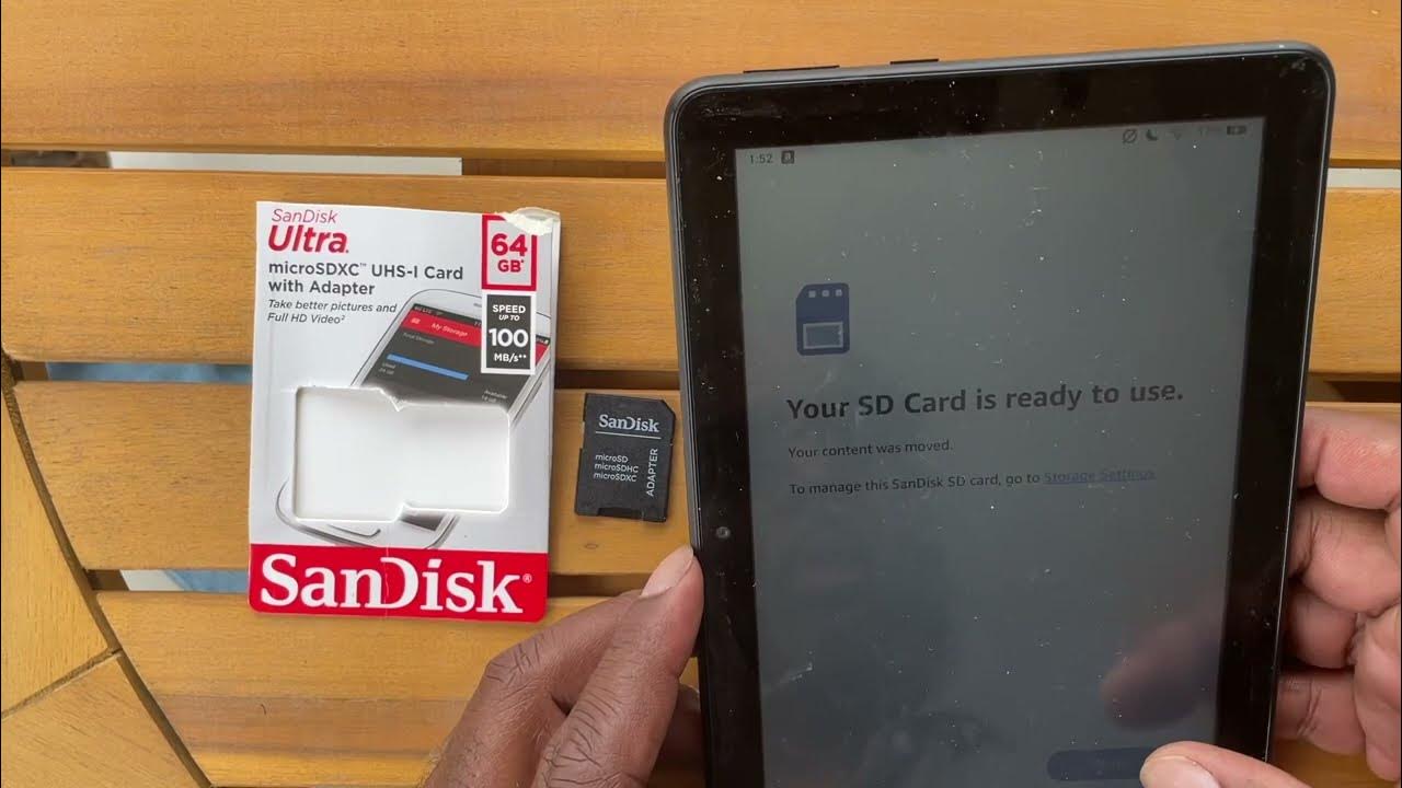 Sandisk 64gb microsd card amazon fire 8 tablet installation and