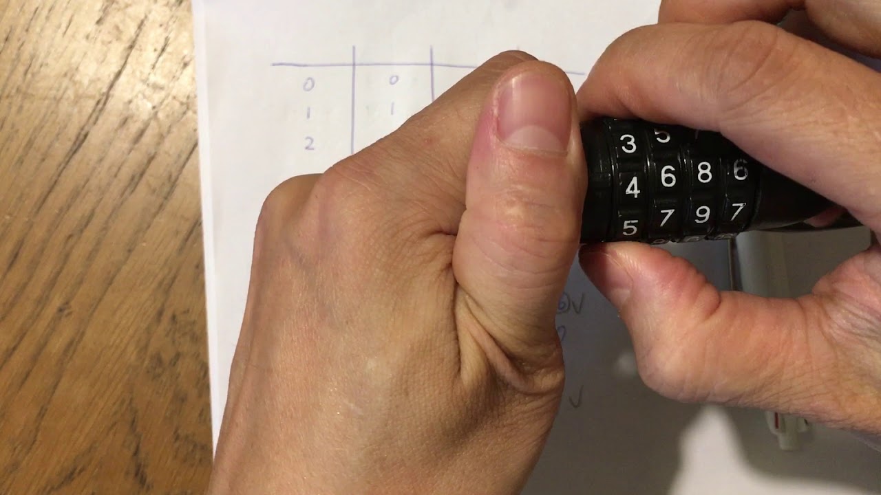 自行車密碼鎖開鎖 Youtube